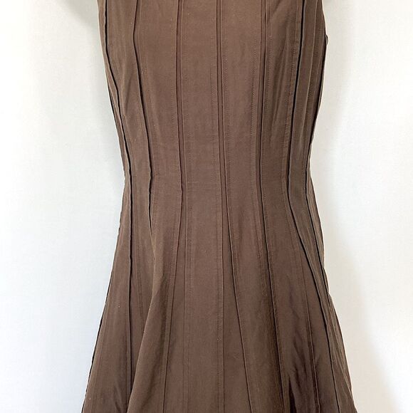 Calvin Klein Dress Copper Cocktail Knee Length Excellent Sz 4 - Picture 3 of 8